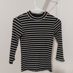 Old navy ribbed mock Neck 3/4 sleeves shirt
